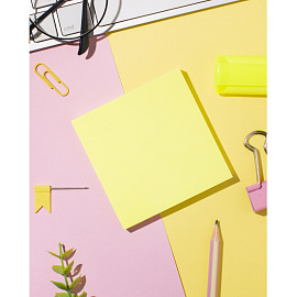 Стикеры Attache Selection 76x76 мм неоновые желтые (1 блок на 100 листов)