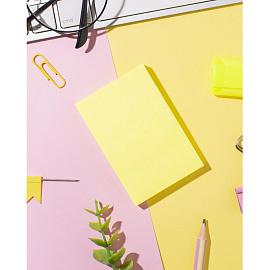 Стикеры Attache Selection 76x51 мм неоновые желтые (1 блок на 100 листов)