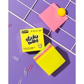 Стикеры Attache Selection 76х76 мм неоновые 5 цветов (1 блок на 400 листов)