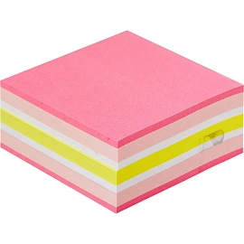 Стикеры Attache Selection Клубничный микс 51х51 мм неоновые и пастельные 4 цвета (1 блок на 250 листов)