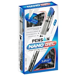 Ручка гелевая неавтоматическая Pensan Nano Gel синяя (толщина линии 0.7 мм)