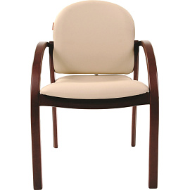 Стул офисный Chairman CH659 бежевый (экокожа, дерево орех) фото Стул офисный Chairman CH659 бежевый (экокожа, дерево орех)