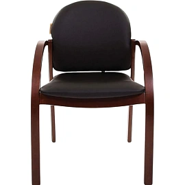 Стул офисный Chairman CH659 черный (экокожа, дерево орех)