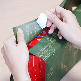 Клейкая лента канцелярская Attache Selection прозрачная двусторонняя переклеиваемая 25 мм x 12 м