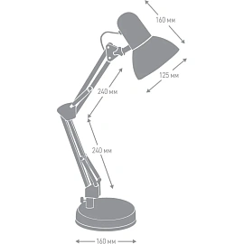 Светильник настольный Camelion KD-313 белый