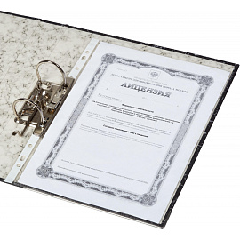 Папка-регистратор Attache 50 мм чёрная бумага с защитным уголком