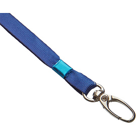 Держатель для бейджа ProMega office на карабине голубой