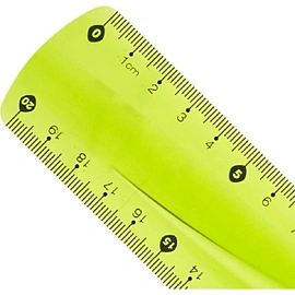 Линейка Attache Selection Flexible 30 см пластиковая зеленая прозрачная