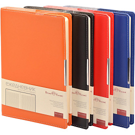 Ежедневник недатированный Bruno Visconti Metropol искусственная кожа А5 136 листов черный