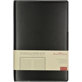 Ежедневник недатированный Bruno Visconti Metropol искусственная кожа А5 136 листов черный