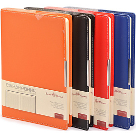 Ежедневник недатированный Bruno Visconti Metropol искусственная кожа А5 136 листов черный