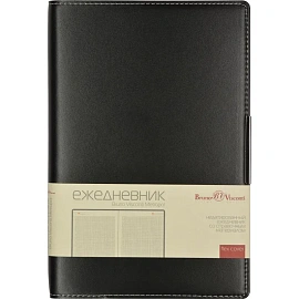 Ежедневник недатированный Bruno Visconti Metropol искусственная кожа А5 136 листов черный
