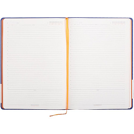 Ежедневник недатированный Bruno Visconti Leggenda искусственная кожа B5 136 листов синий (оранжевый обрез), 3-514/02