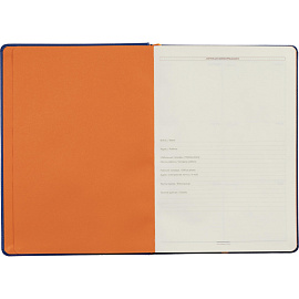 Ежедневник недатированный Bruno Visconti Leggenda искусственная кожа B5 136 листов синий (оранжевый обрез), 3-514/02