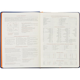 Ежедневник недатированный Bruno Visconti Leggenda искусственная кожа B5 136 листов синий (оранжевый обрез), 3-514/02