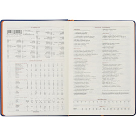 Ежедневник недатированный Bruno Visconti Leggenda искусственная кожа B5 136 листов синий (оранжевый обрез), 3-514/02