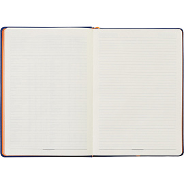 Ежедневник недатированный Bruno Visconti Leggenda искусственная кожа B5 136 листов синий (оранжевый обрез), 3-514/02