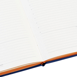 Ежедневник недатированный Bruno Visconti Leggenda искусственная кожа B5 136 листов синий (оранжевый обрез), 3-514/02