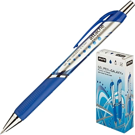 Ручка гелевая автоматическая Attache Selection Galaxy синяя (толщина линии 0.5 мм)