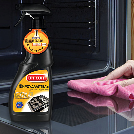 Чистящее средство для плит/духовок Unicum Gold Жироудалитель 0.5 л от жира и нагара спрей