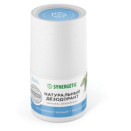 Дезодорант 50 мл, SYNERGETIC "Без запаха", роликовый, натуральный, 300015