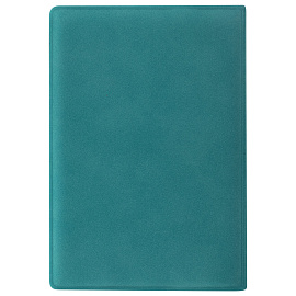 Обложка для паспорта, мягкий полиуретан, "Герб", темно-бирюзовая, STAFF, 237611