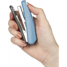 Степлер Комус Elegans 1111 до 20 листов синий (скобы № 10, с антистеплером)