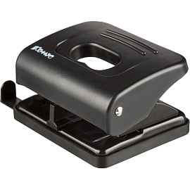Дырокол Комус Prima 6325 до 20 листов черный с линейкой фото Дырокол Комус Prima 6325 до 20 листов черный с линейкой