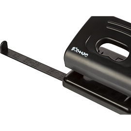 Дырокол Комус Prima 6325 до 20 листов черный с линейкой фото Дырокол Комус Prima 6325 до 20 листов черный с линейкой