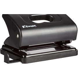 Дырокол Комус Prima 6325 до 20 листов черный с линейкой фото Дырокол Комус Prima 6325 до 20 листов черный с линейкой