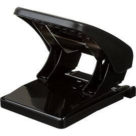 Дырокол Комус Prima 6365 до 40 листов черный с линейкой фото Дырокол Комус Prima 6365 до 40 листов черный с линейкой