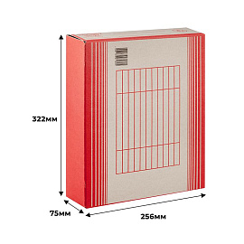 Короб архивный картон Attache с вырубкой 256х75х322 мм бежевый до 750 листов