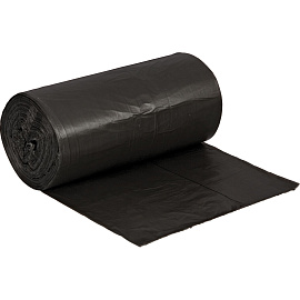 Мешки для мусора Концепция быта 30 л черные (ПНД 7 мкм, 50 штук)