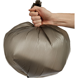 Мешки для мусора Концепция быта 30 л черные (ПНД 7 мкм, 50 штук)