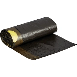 Мешки для мусора Гранит 30 л с завязками черные (ПНД 14 мкм, 20 штук)