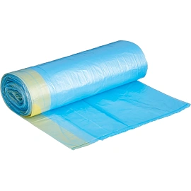 Мешки для мусора Концепция быта Гранит 60 л с завязками синие (ПНД 14 мкм, 20 штук)