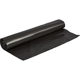 Мешки для мусора Удачные Супер 120 л чёрные (ПВД 40 мкм, 10 штук)