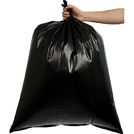 Мешки для мусора Удачные Супер 120 л чёрные (ПВД 40 мкм, 10 штук)