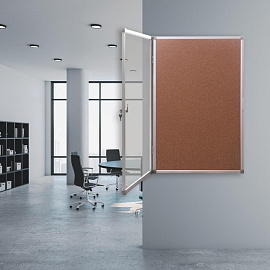Доска-витрина Attache Window 88x118 см пробковая