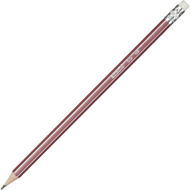 Карандаш чернографитный НВ с ластиком Attache Silk заточенный шестигранный