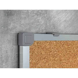 Доска комбинированная магнитно-маркерная/пробковая 60х90 см Attache Combo алюминиевая рама