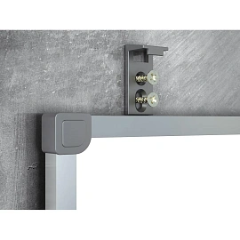 Доска комбинированная магнитно-маркерная/пробковая 60х90 см Attache Combo алюминиевая рама