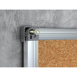 Доска комбинированная магнитно-маркерная/пробковая 90х120 см Attache Combo алюминиевая рама