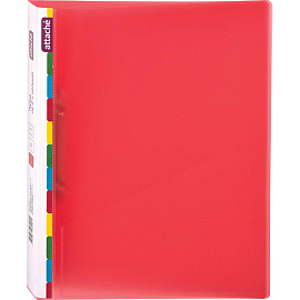 Папка на 2-х кольцах Attache Diagonal 25 мм красная до 170 листов (пластик 0.5 мм)