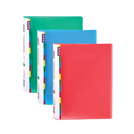 Скоросшиватель пластиковый с пружинным механизмом Attache Diagonal А4 до 150 листов синий (толщина обложки 0.6 мм)