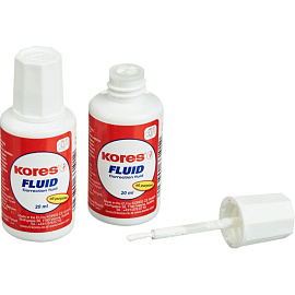 Корректирующая жидкость (штрих) Kores Fluid быстросохнущая 20 мл (морозостойкая)