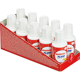 Корректирующая жидкость (штрих) Kores Fluid быстросохнущая 20 мл (морозостойкая)