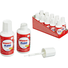 Корректирующая жидкость (штрих) Kores Fluid быстросохнущая 20 мл (морозостойкая)