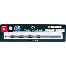 Карандаш чернографитный HB Faber-Castell Grip 2001 заточенный трехгранный фото Карандаш чернографитный HB Faber-Castell Grip 2001 заточенный трехгранный