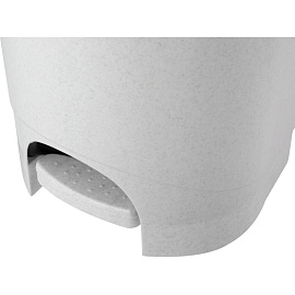 Ведро для мусора с педалью М-пластика 19 л пластик серое/чёрное (39x30.5х25.7 см)